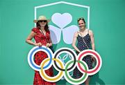 20 June 2025; Irish Olympian Síofra Cléirigh Buttner OLY, right, and Fiona Ní Cléirigh pictured during the Irish Olympians’ Association summer barbecue at Olympic House on the Sport Ireland Campus in Dublin. Photo by Sam Barnes/Sportsfile