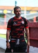 20 June 2025; Derry City manager Tiernan Lynch arrives for the SSE Airtricity Men's Premier Division match between Shelbourne and Derry City at Tolka Park in Dublin. Photo by Thomas Flinkow/Sportsfile