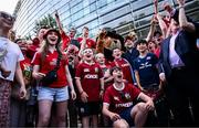20 June 2025; British & Irish Lions supporters ahead of the Lions 1888 Cup match between the British & Irish Lions and Argentina at the Aviva Stadium in Dublin. Photo by Ramsey Cardy/Sportsfile