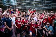 20 June 2025; British & Irish Lions supporters ahead of the Lions 1888 Cup match between the British & Irish Lions and Argentina at the Aviva Stadium in Dublin. Photo by Ramsey Cardy/Sportsfile