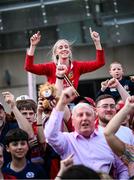 20 June 2025; British & Irish Lions supporters ahead of the Lions 1888 Cup match between the British & Irish Lions and Argentina at the Aviva Stadium in Dublin. Photo by Ramsey Cardy/Sportsfile