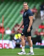 20 June 2025; Duhan van der Merwe of British & Irish Lions walks the pitch before the Lions 1888 Cup match between the British & Irish Lions and Argentina at the Aviva Stadium in Dublin. Photo by Brendan Moran/Sportsfile