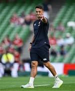 20 June 2025; Alex Mitchell of British & Irish Lions walks the pitch before the Lions 1888 Cup match between the British & Irish Lions and Argentina at the Aviva Stadium in Dublin. Photo by Brendan Moran/Sportsfile