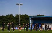 20 June 2025; Bohemians players inspect the pitch before the SSE Airtricity Men's Premier Division match between Waterford and Bohemians at the Regional Sports Centre in Waterford. Photo by Ben McShane/Sportsfile