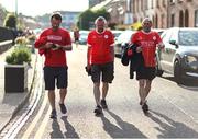 20 June 2025; Shelbourne supporters make their way to the grounds before the SSE Airtricity Men's Premier Division match between Shelbourne and Derry City at Tolka Park in Dublin. Photo by Thomas Flinkow/Sportsfile
