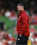 20 June 2025; British & Irish Lions head coach Andy Farrell before the Lions 1888 Cup match between the British & Irish Lions and Argentina at the Aviva Stadium in Dublin. Photo by Brendan Moran/Sportsfile