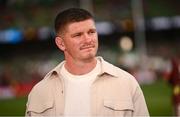 20 June 2025; Sky Sports analyst Owen Farrell before the Lions 1888 Cup match between the British & Irish Lions and Argentina at the Aviva Stadium in Dublin. Photo by Ramsey Cardy/Sportsfile