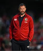 20 June 2025; British & Irish Lions head coach Andy Farrell before the Lions 1888 Cup match between the British & Irish Lions and Argentina at the Aviva Stadium in Dublin. Photo by Brendan Moran/Sportsfile