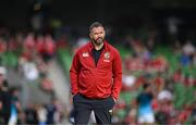 20 June 2025; British & Irish Lions head coach Andy Farrell before the Lions 1888 Cup match between the British & Irish Lions and Argentina at the Aviva Stadium in Dublin. Photo by Brendan Moran/Sportsfile