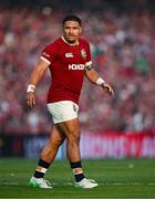 20 June 2025; Sione Tuipulotu of British & Irish Lions during the Lions 1888 Cup match between the British & Irish Lions and Argentina at the Aviva Stadium in Dublin. Photo by Brendan Moran/Sportsfile