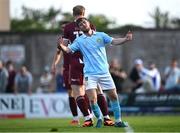 20 June 2025; Barry Baggley of St Patrick's Athletic reacts after a missed chance during the SSE Airtricity Men's Premier Division match between Galway United and St Patrick's Athletic at Eamonn Deacy Park in Galway. Photo by Piaras Ó Mídheach/Sportsfile