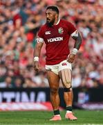20 June 2025; Bundee Aki of British & Irish Lions during the Lions 1888 Cup match between the British & Irish Lions and Argentina at the Aviva Stadium in Dublin. Photo by Brendan Moran/Sportsfile