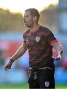 20 June 2025; Derry City manager Tiernan Lynch during the SSE Airtricity Men's Premier Division match between Shelbourne and Derry City at Tolka Park in Dublin. Photo by Thomas Flinkow/Sportsfile