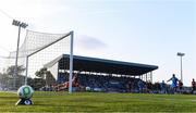 20 June 2025; Padraig Amond of Waterford scores his side's first goal, a penalty, past Bohemians goalkeeper Kacper Chorazka during the SSE Airtricity Men's Premier Division match between Waterford and Bohemians at the Regional Sports Centre in Waterford. Photo by Ben McShane/Sportsfile