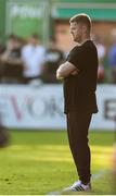 20 June 2025; Shelbourne manager Damien Duff during the SSE Airtricity Men's Premier Division match between Shelbourne and Derry City at Tolka Park in Dublin. Photo by Thomas Flinkow/Sportsfile