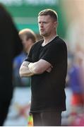20 June 2025; Shelbourne manager Damien Duff during the SSE Airtricity Men's Premier Division match between Shelbourne and Derry City at Tolka Park in Dublin. Photo by Thomas Flinkow/Sportsfile