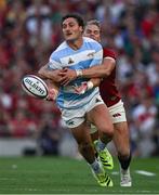 20 June 2025; Rodrigo Isgro of Argentina is tackled by Duhan van der Merwe of British & Irish Lions during the Lions 1888 Cup match between the British & Irish Lions and Argentina at the Aviva Stadium in Dublin. Photo by Brendan Moran/Sportsfile