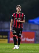 20 June 2025; Markuss Strods of Bohemians during the SSE Airtricity Men's Premier Division match between Waterford and Bohemians at the Regional Sports Centre in Waterford. Photo by Ben McShane/Sportsfile