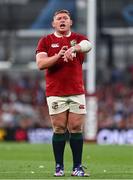 20 June 2025; Tadhg Furlong of British & Irish Lions during the Lions 1888 Cup match between the British & Irish Lions and Argentina at the Aviva Stadium in Dublin. Photo by Ramsey Cardy/Sportsfile