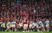 20 June 2025; British & Irish Lions supporters look on in the last moments of the the Lions 1888 Cup match between the British & Irish Lions and Argentina at the Aviva Stadium in Dublin. Photo by Brendan Moran/Sportsfile