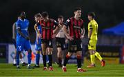 20 June 2025; Dawson Devoy of Bohemians reacts at the full time whistle of the SSE Airtricity Men's Premier Division match between Waterford and Bohemians at the Regional Sports Centre in Waterford. Photo by Ben McShane/Sportsfile