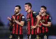 20 June 2025; Dayle Rooney of Bohemians reacts after the SSE Airtricity Men's Premier Division match between Waterford and Bohemians at the Regional Sports Centre in Waterford. Photo by Ben McShane/Sportsfile