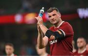20 June 2025; Tadhg Beirne of British & Irish Lions dejected after the Lions 1888 Cup match between the British & Irish Lions and Argentina at the Aviva Stadium in Dublin. Photo by Ramsey Cardy/Sportsfile