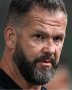 20 June 2025; British & Irish Lions head coach Andy Farrell after the Lions 1888 Cup match between the British & Irish Lions and Argentina at the Aviva Stadium in Dublin. Photo by Brendan Moran/Sportsfile