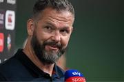 20 June 2025; British & Irish Lions head coach Andy Farrell after the Lions 1888 Cup match between the British & Irish Lions and Argentina at the Aviva Stadium in Dublin. Photo by Brendan Moran/Sportsfile