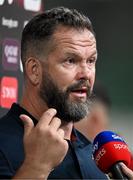 20 June 2025; British & Irish Lions head coach Andy Farrell after the Lions 1888 Cup match between the British & Irish Lions and Argentina at the Aviva Stadium in Dublin. Photo by Brendan Moran/Sportsfile