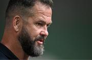 20 June 2025; British & Irish Lions head coach Andy Farrell after the Lions 1888 Cup match between the British & Irish Lions and Argentina at the Aviva Stadium in Dublin. Photo by Brendan Moran/Sportsfile