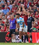 20 June 2025; Rónan Kelleher of British & Irish Lions during the Lions 1888 Cup match between the British & Irish Lions and Argentina at the Aviva Stadium in Dublin. Photo by Ramsey Cardy/Sportsfile