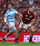 20 June 2025; Pierre Schoeman of British & Irish Lions during the Lions 1888 Cup match between the British & Irish Lions and Argentina at the Aviva Stadium in Dublin. Photo by Brendan Moran/Sportsfile