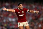 20 June 2025; Sione Tuipulotu of British & Irish Lions during the Lions 1888 Cup match between the British & Irish Lions and Argentina at the Aviva Stadium in Dublin. Photo by Brendan Moran/Sportsfile