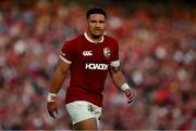 20 June 2025; Sione Tuipulotu of British & Irish Lions during the Lions 1888 Cup match between the British & Irish Lions and Argentina at the Aviva Stadium in Dublin. Photo by Brendan Moran/Sportsfile