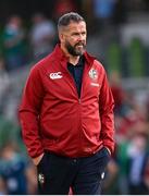 20 June 2025; British & Irish Lions head coach Andy Farrell before the Lions 1888 Cup match between the British & Irish Lions and Argentina at the Aviva Stadium in Dublin. Photo by Ramsey Cardy/Sportsfile