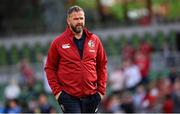20 June 2025; British & Irish Lions head coach Andy Farrell before the Lions 1888 Cup match between the British & Irish Lions and Argentina at the Aviva Stadium in Dublin. Photo by Ramsey Cardy/Sportsfile