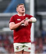 20 June 2025; Tadhg Furlong of British & Irish Lions during the Lions 1888 Cup match between the British & Irish Lions and Argentina at the Aviva Stadium in Dublin. Photo by Ramsey Cardy/Sportsfile