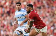 20 June 2025; Bundee Aki of British & Irish Lions during the Lions 1888 Cup match between the British & Irish Lions and Argentina at the Aviva Stadium in Dublin. Photo by Ramsey Cardy/Sportsfile