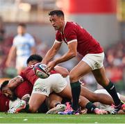 20 June 2025; Alex Mitchell of British & Irish Lions during the Lions 1888 Cup match between the British & Irish Lions and Argentina at the Aviva Stadium in Dublin. Photo by Ramsey Cardy/Sportsfile