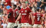 20 June 2025; Fin Smith of British & Irish Lions during the Lions 1888 Cup match between the British & Irish Lions and Argentina at the Aviva Stadium in Dublin. Photo by Ramsey Cardy/Sportsfile