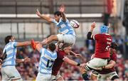 20 June 2025; Tadhg Beirne of British & Irish Lions wins possession in the lineout during the Lions 1888 Cup match between the British & Irish Lions and Argentina at the Aviva Stadium in Dublin. Photo by Ramsey Cardy/Sportsfile