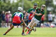 21 June 2025; Cathal Bonnar of Cashel King Cormacs makes a pass during the John West Féile na nGael Camogie and Hurling National Finals match between Cashel King Cormacs and Shamrocks at Hailo Tiles Wexford GAA Centre of Excellence in Ferns, Wexford. Photo by Shauna Clinton/Sportsfile