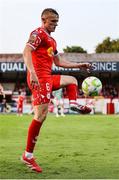 20 June 2025; JJ Lunney of Shelbourne during the SSE Airtricity Men's Premier Division match between Shelbourne and Derry City at Tolka Park in Dublin. Photo by Thomas Flinkow/Sportsfile