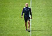 21 June 2025; Mayo manager Liam McHale walks the pitch before the TG4 All-Ireland Ladies Football Senior Championship Group 2 match between Mayo and Cork at Hastings Insurance MacHale Park in Castlebar, Mayo. Photo by Piaras Ó Mídheach/Sportsfile