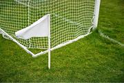 21 June 2025; A general view of an umpire's white flag before the TG4 All-Ireland Ladies Football Senior Championship Group 2 match between Mayo and Cork at Hastings Insurance MacHale Park in Castlebar, Mayo. Photo by Piaras Ó Mídheach/Sportsfile