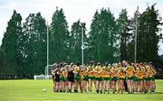 21 June 2025; Donegal players after their side's defeat in the TG4 All-Ireland Ladies Football Senior Championship Group 1 match between Tipperary and Donegal at Canon Hayes Park in Bansha, Tipperary. Photo by Seb Daly/Sportsfile