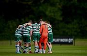 21 June 2025; Action during the match between Shamrock Rovers and Shelbourne at the EA SPORTS LOI Academy MU14 Development Day at FAI Headquarters in Abbotstown, Dublin. Photo by Ben McShane/Sportsfile