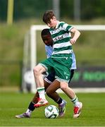 21 June 2025; Action during the match between Shamrock Rovers and Shelbourne at the EA SPORTS LOI Academy MU14 Development Day at FAI Headquarters in Abbotstown, Dublin. Photo by Ben McShane/Sportsfile