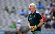 21 June 2025; Limerick manager John Kiely before the GAA Hurling All-Ireland Senior Championship quarter-final match between Dublin and Limerick at Croke Park in Dublin. Photo by Ramsey Cardy/Sportsfile